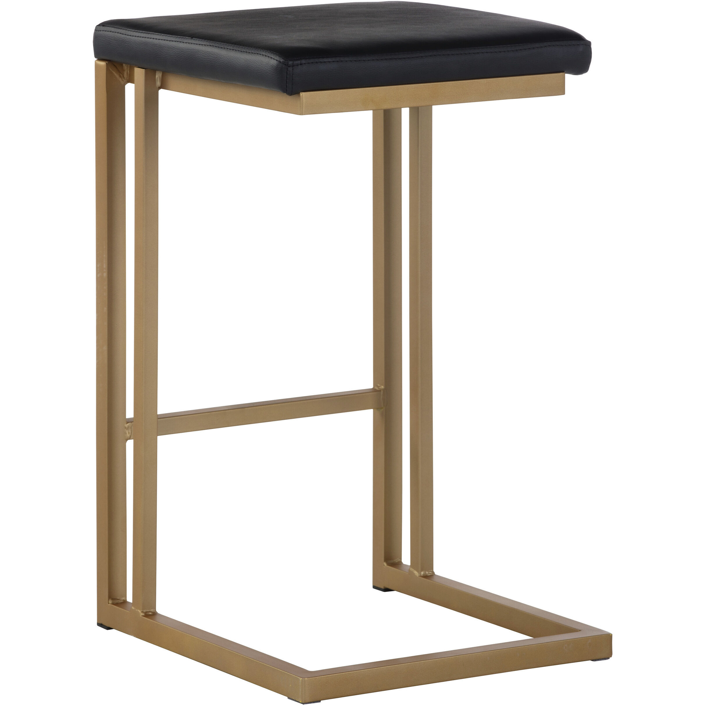 Boone 26 inch Champagne Gold / Onyx Counter Stool, Set Of 2